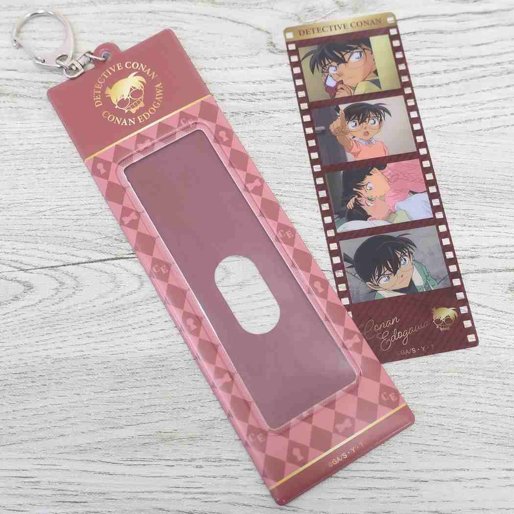 4cutフォトフィルムホルダー キーリング 名探偵コナン 江戸川コナン 少年サンデー アイアップ キーホルダー アニメメール便可