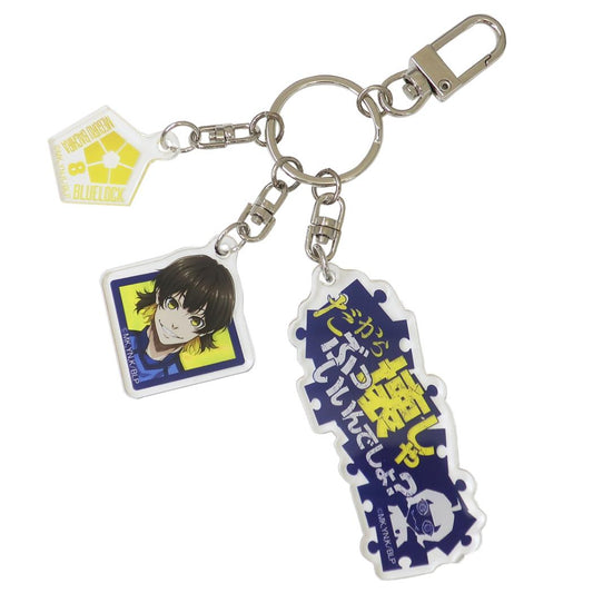 3連アクリルキーホルダー キーリング ブルーロック 蜂楽廻 少年マガジン アイアップ アクキー アニメメール便可