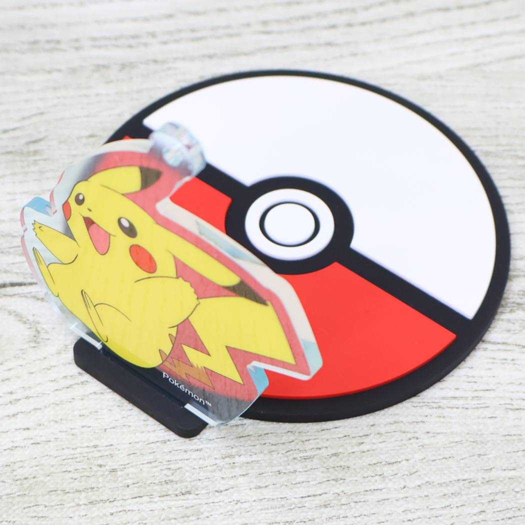 スタンドコースターキーチェーン テーブルウェア ポケットモンスター ピカチュウ ポケモン アイアップ コップ置き コップ敷き メール便可