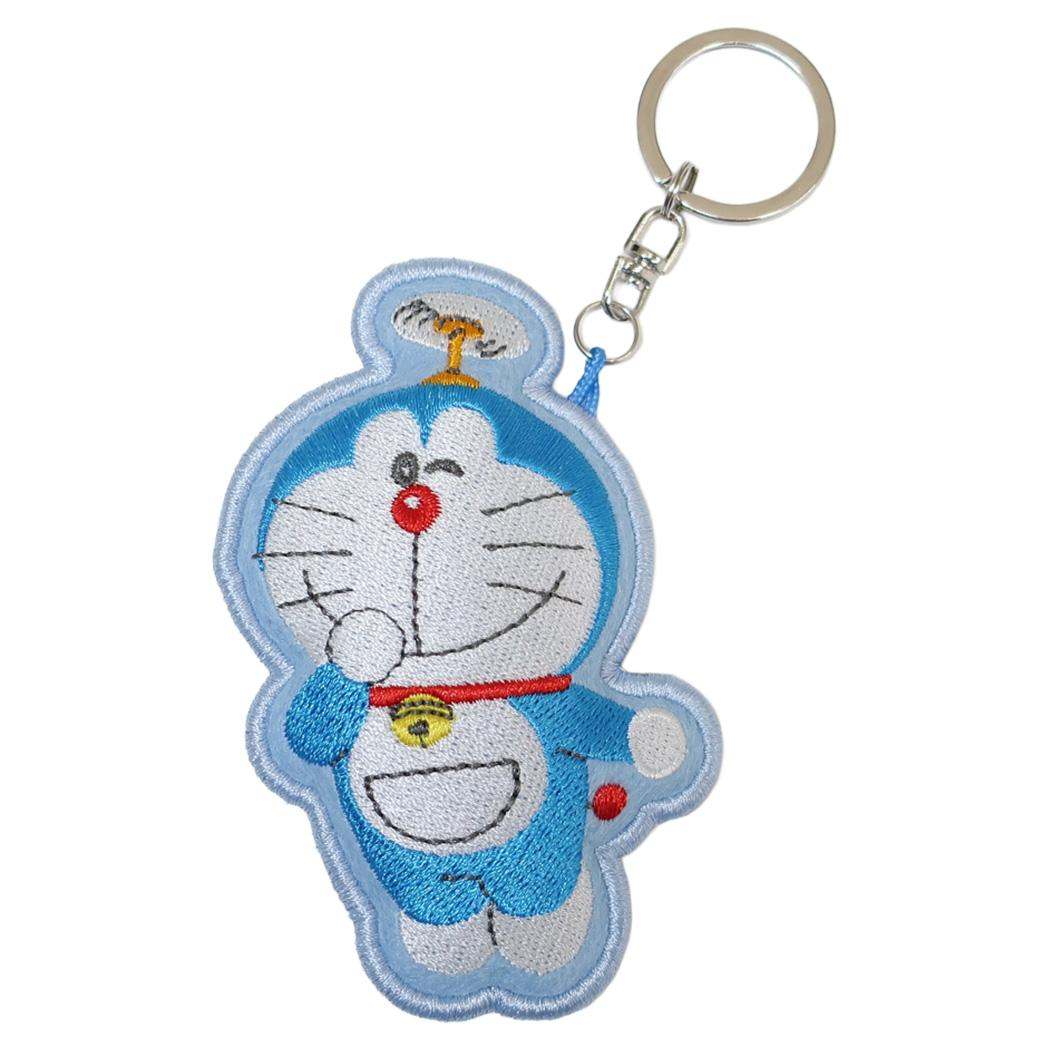 刺繍マスコットキーチェーン キーホルダー ドラえもん タケコプター 藤子F不二雄 アイアップ ストラップ キーリング アニメメール便可