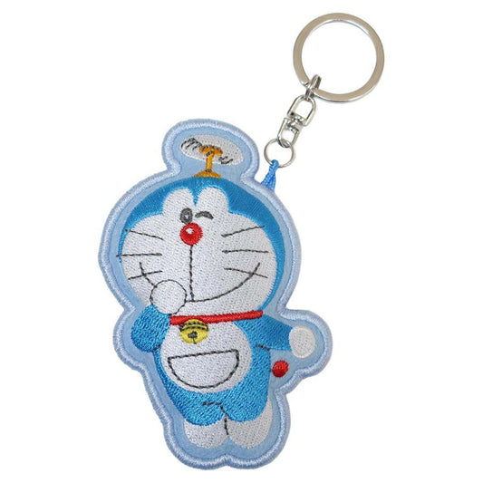 刺繍マスコットキーチェーン キーホルダー ドラえもん タケコプター 藤子F不二雄 アイアップ ストラップ キーリング アニメメール便可