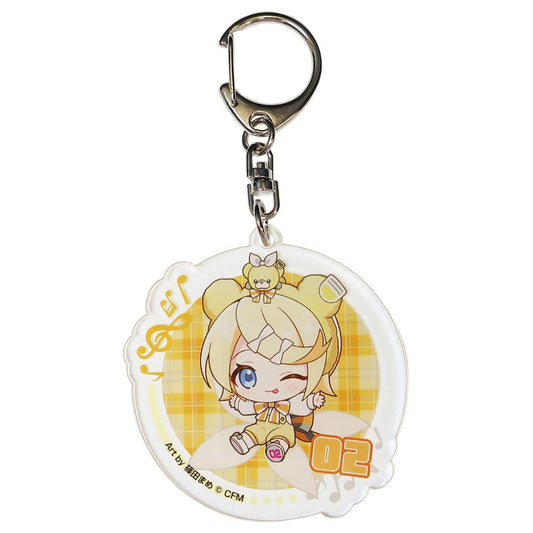 キーリング ピアプロキャラクターズ ぷちふれ アクリルキーホルダー 鏡音リン アイアップ