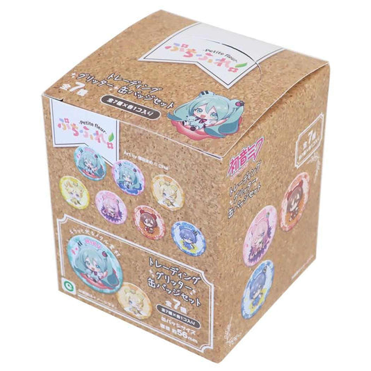 缶バッジ ピアプロキャラクターズ ぷちふれ トレーディンググリッター缶バッジ 全7種 ランダム販売 BOX アイアップ