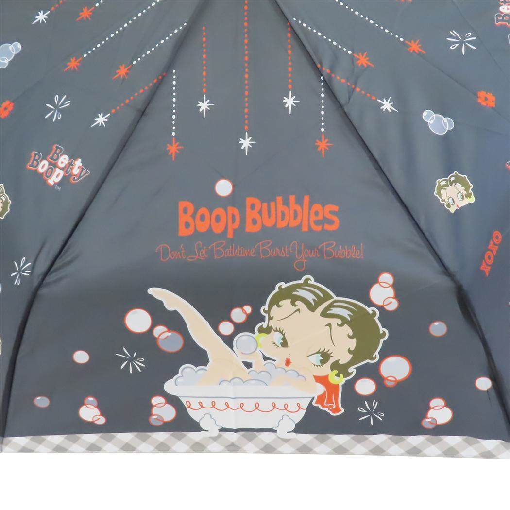 折り畳み傘 折りたたみ傘 ベティブープ グレーライン BETTY BOOP ジェイズプランニング 折畳傘 耐風傘 子供