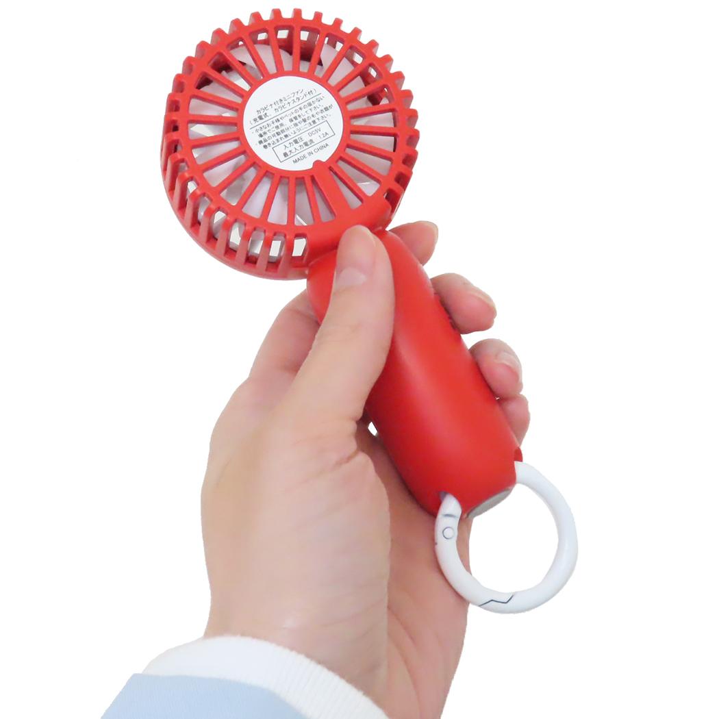 カラビナ付きminiFAN 携帯用扇風機 ハローキティ サンリオ ジェイズプランニング ミニファン USB充電