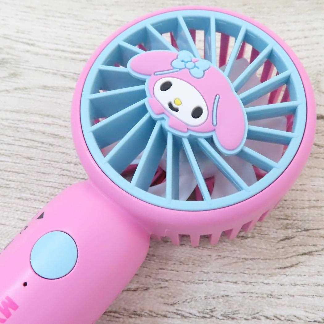 カラビナ付きminiFAN 携帯用扇風機 マイメロディ サンリオ ジェイズプランニング ミニファン USB充電