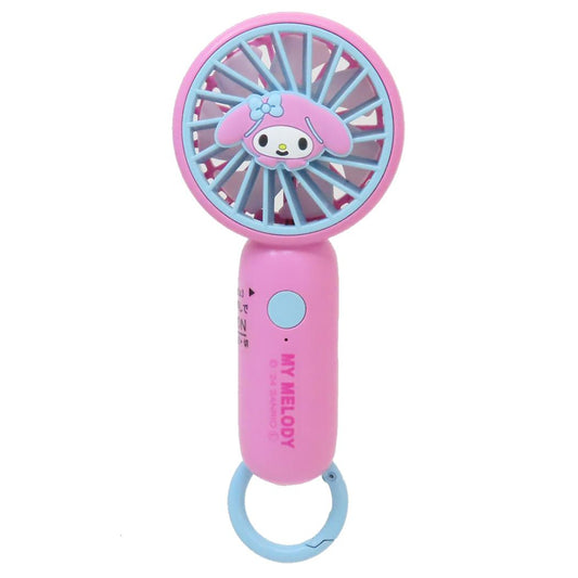 カラビナ付きminiFAN 携帯用扇風機 マイメロディ サンリオ ジェイズプランニング ミニファン USB充電
