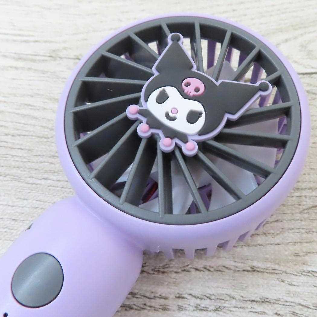 カラビナ付きminiFAN 携帯用扇風機 クロミ サンリオ ジェイズプランニング ミニファン USB充電