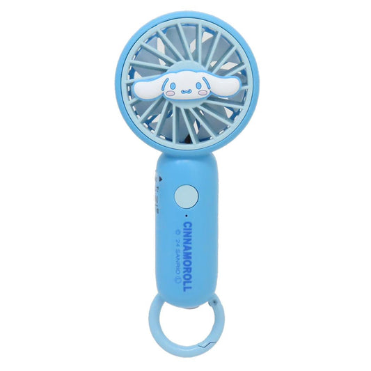 カラビナ付きminiFAN 携帯用扇風機 シナモロール サンリオ ジェイズプランニング ミニファン USB充電