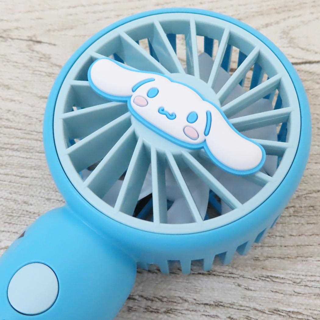 カラビナ付きminiFAN 携帯用扇風機 シナモロール サンリオ ジェイズプランニング ミニファン USB充電