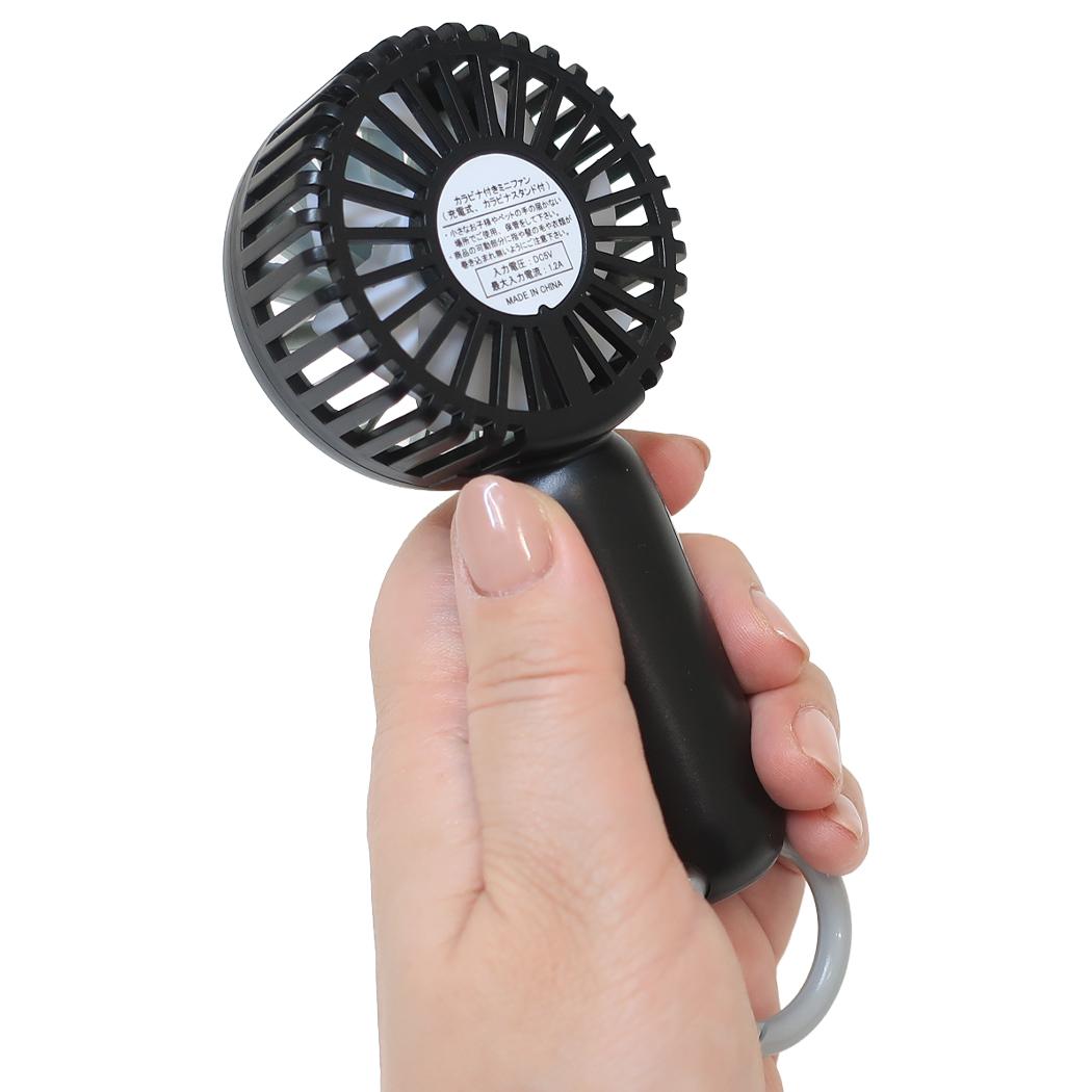 カラビナ付きminiFAN 携帯用扇風機 バッドばつ丸 サンリオ ジェイズプランニング ミニファン USB充電