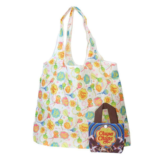折りたたみショッピングバッグ エコバッグ チュッパチャプスコーラ お菓子パッケージ ジェイズプランニング お買い物かばん メール便可