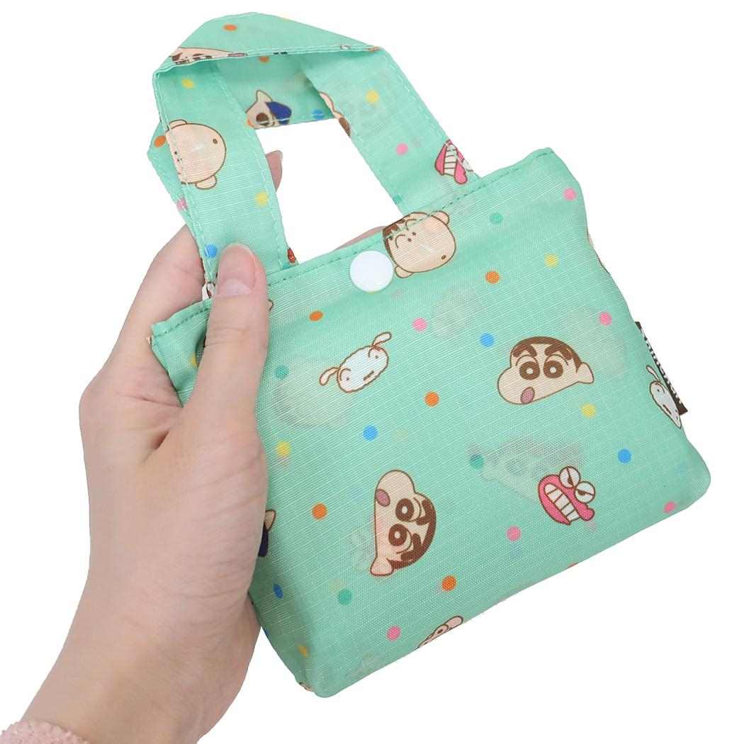 折りたたみショッピングバッグ エコバッグ クレヨンしんちゃん フレンズドット ジェイズプランニング お買い物かばん アニメ