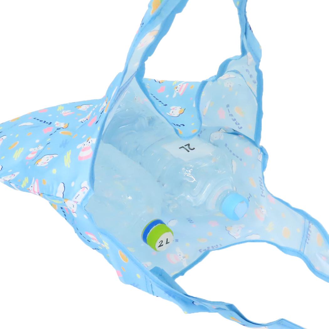 折りたたみショッピングバッグ エコバッグ シナモロール 水玉模様 サンリオ ジェイズプランニング お買い物かばん コンパクト メール便可