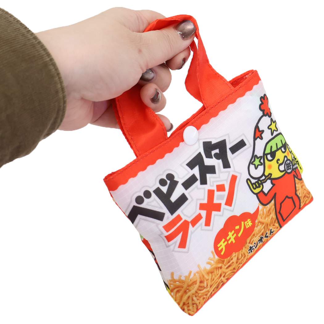 エコバッグ ショッピングバッグ おやつカンパニー ベビースターラーメン お菓子パッケージ ジェイズプランニング お買い物かばん メール便可