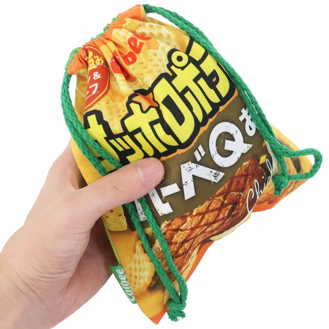 きんちゃくポーチ カルビー サッポロポテト 巾着袋 おやつマーケット ジェイズプランニング 小物入れ メール便可
