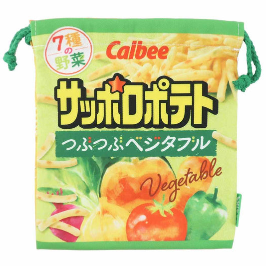きんちゃくポーチ カルビー サッポロポテト 巾着袋 おやつマーケット ジェイズプランニング 小物入れ メール便可