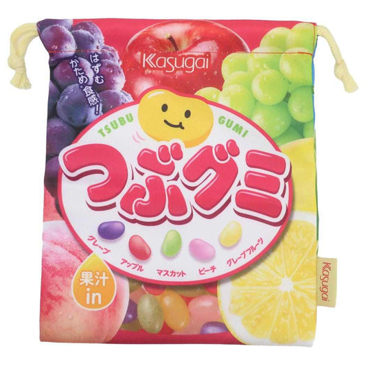 巾着 きんちゃくポーチ 巾着袋 つぶグミ お菓子パッケージ ジェイズプランニング 小物入れ メール便可