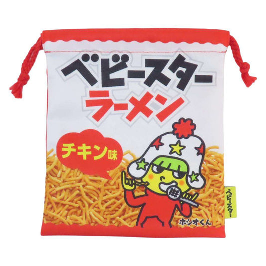 きんちゃくポーチ 巾着袋 ベビースターラーメン お菓子パッケージ ジェイズプランニング 新学期準備雑貨 小物入れ メール便可