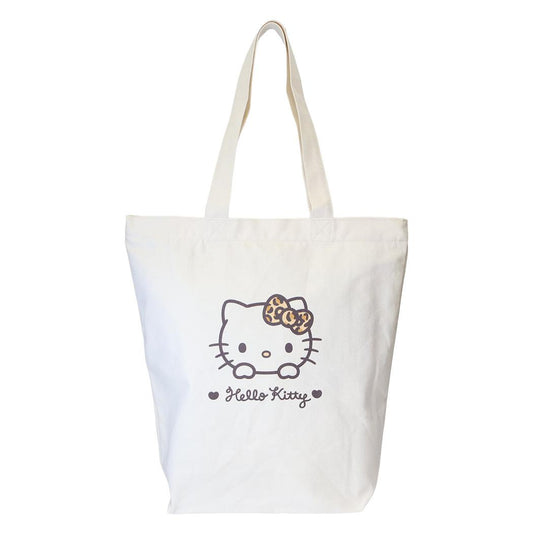 サンリオキャラクターズ トートバッグ 帆布トートバッグ レオパード ハローキティ Sanrio ジェイズプランニング