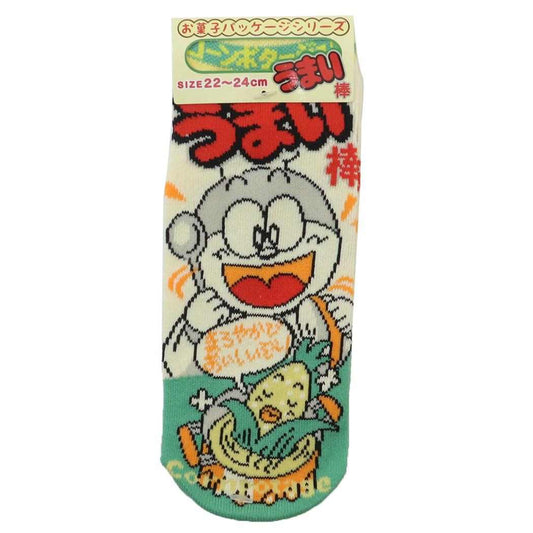 ソックス レディース 女性用靴下 うまい棒コーンポタージュ味 お菓子パッケージ ジェイズプランニング かわいい メール便可