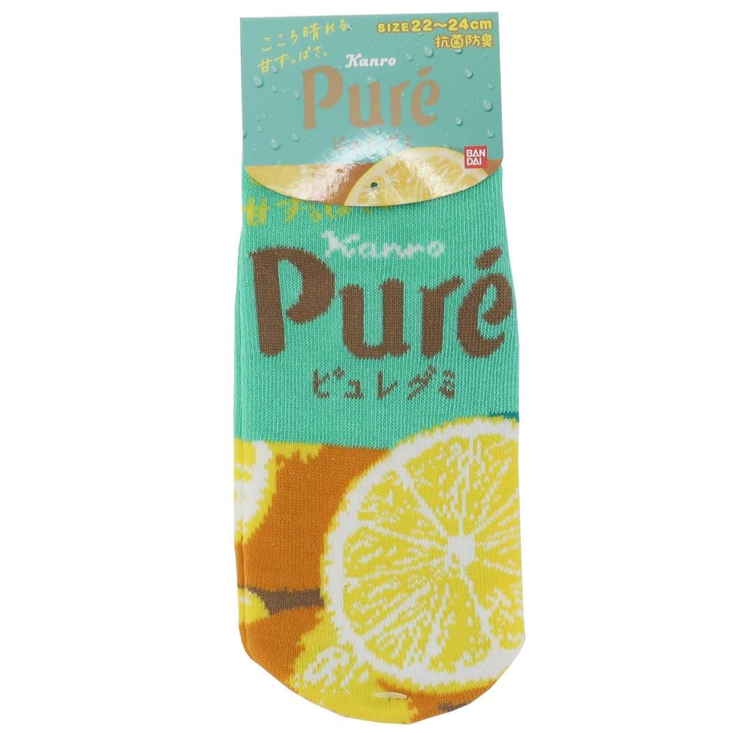 抗菌防臭 レディースソックス 女性用靴下 ピュレグミ レモン ジェイズプランニング プレゼント メール便可