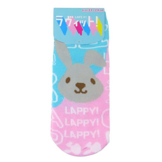 キャラクタージャガードソックス 女性用靴下 ラッピー ピンクブルー ジェイズプランニング レディースソックス メール便可