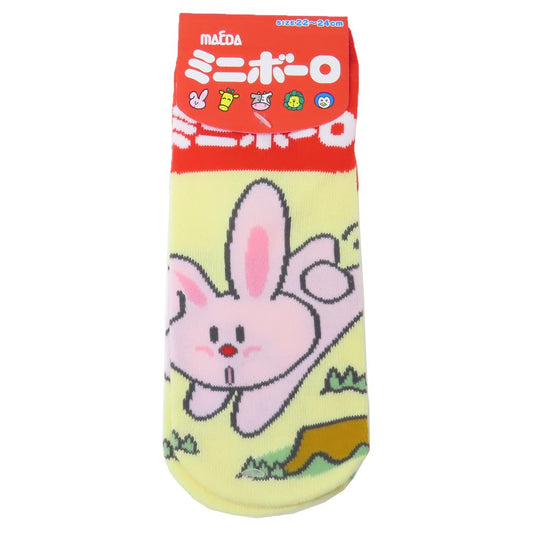 ソックス レディース 女性用靴下 ミニボーロ ウサギ お菓子パッケージ ジェイズプランニング かわいい メール便可
