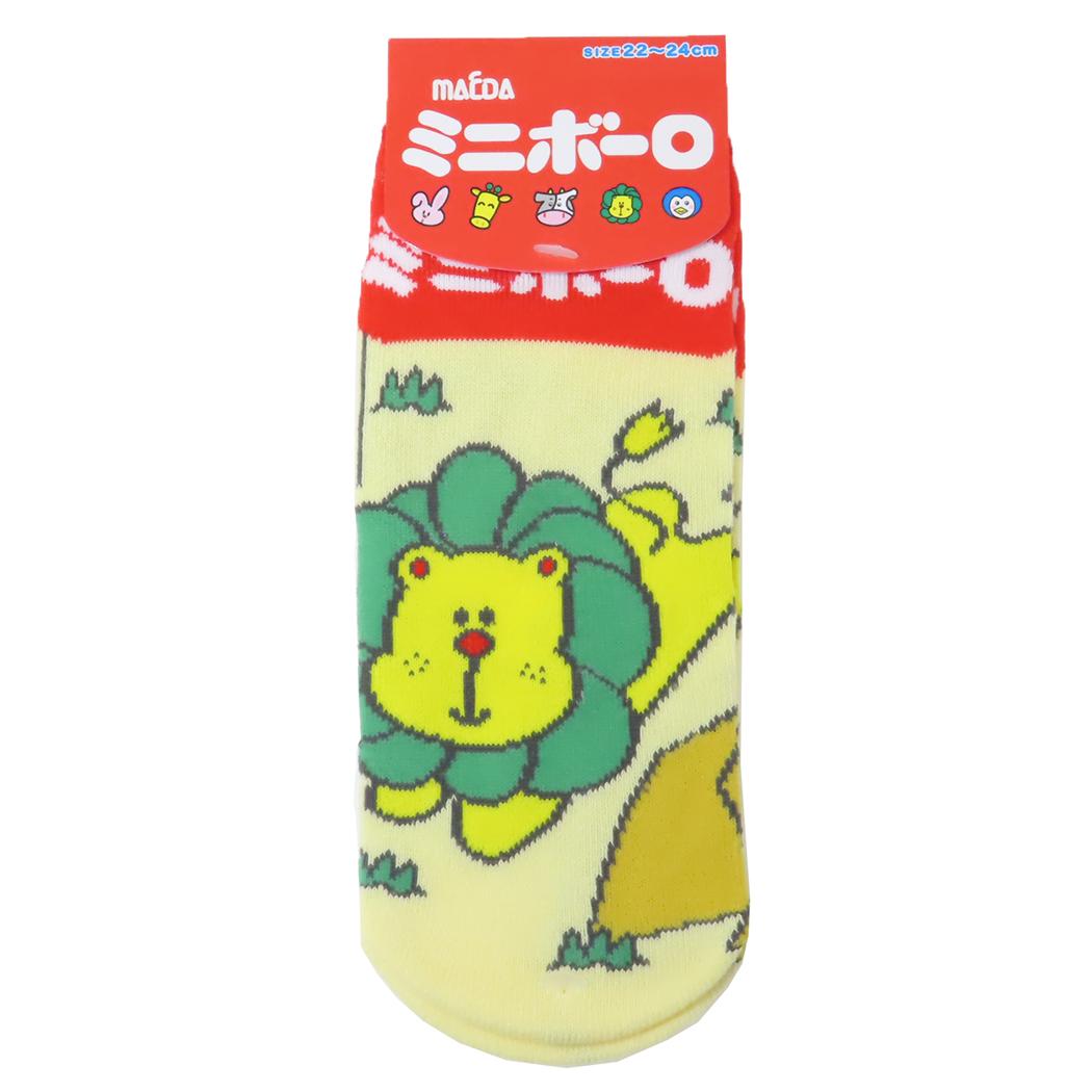 ソックス レディース 女性用靴下 ミニボーロ ライオン お菓子パッケージ ジェイズプランニング かわいい メール便可