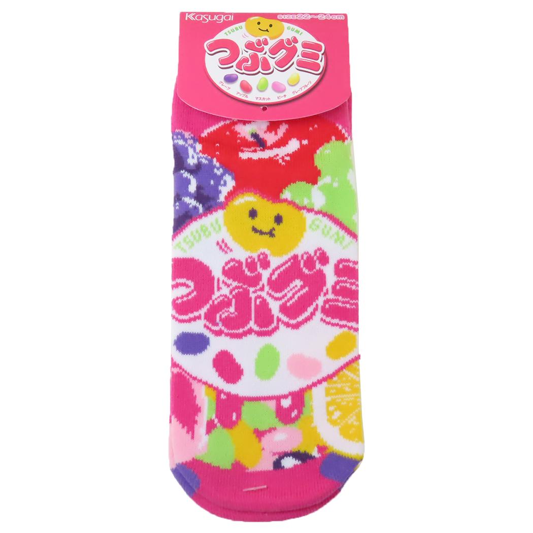 ソックス レディース 女性用靴下 つぶグミ お菓子パッケージ ジェイズプランニング かわいい メール便可