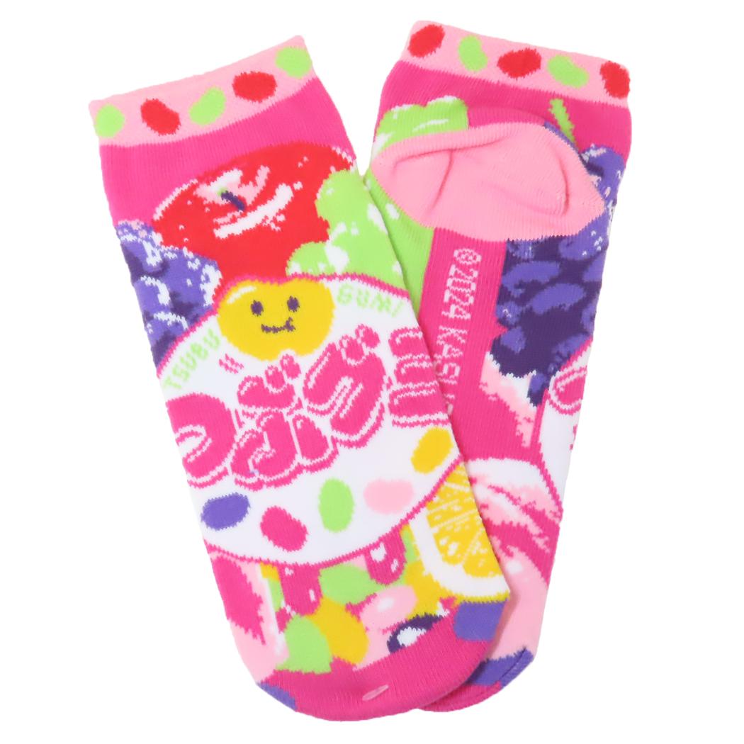 ソックス レディース 女性用靴下 つぶグミ お菓子パッケージ ジェイズプランニング かわいい メール便可