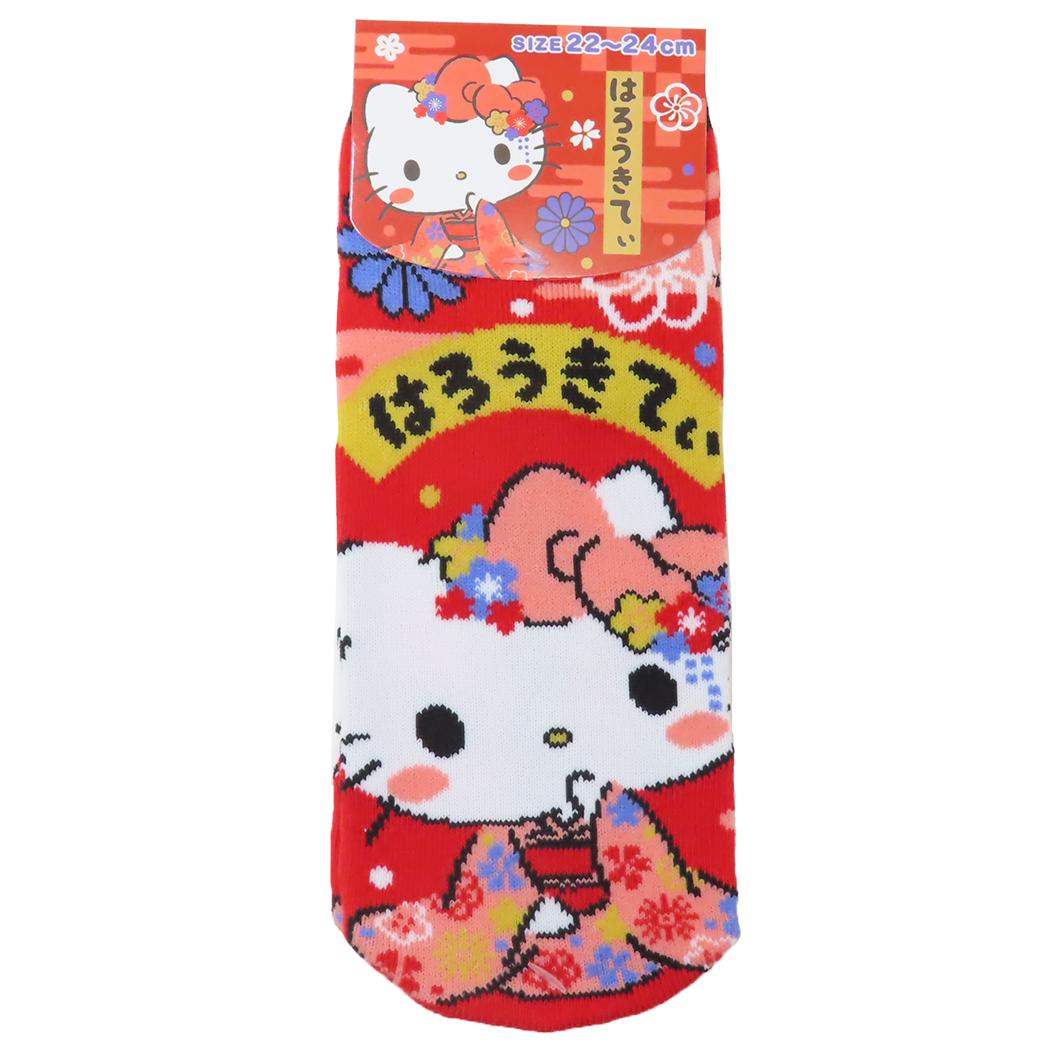 ソックス レディース 女性用靴下 ハローキティ 花日和 サンリオ ジェイズプランニング かわいい メール便可