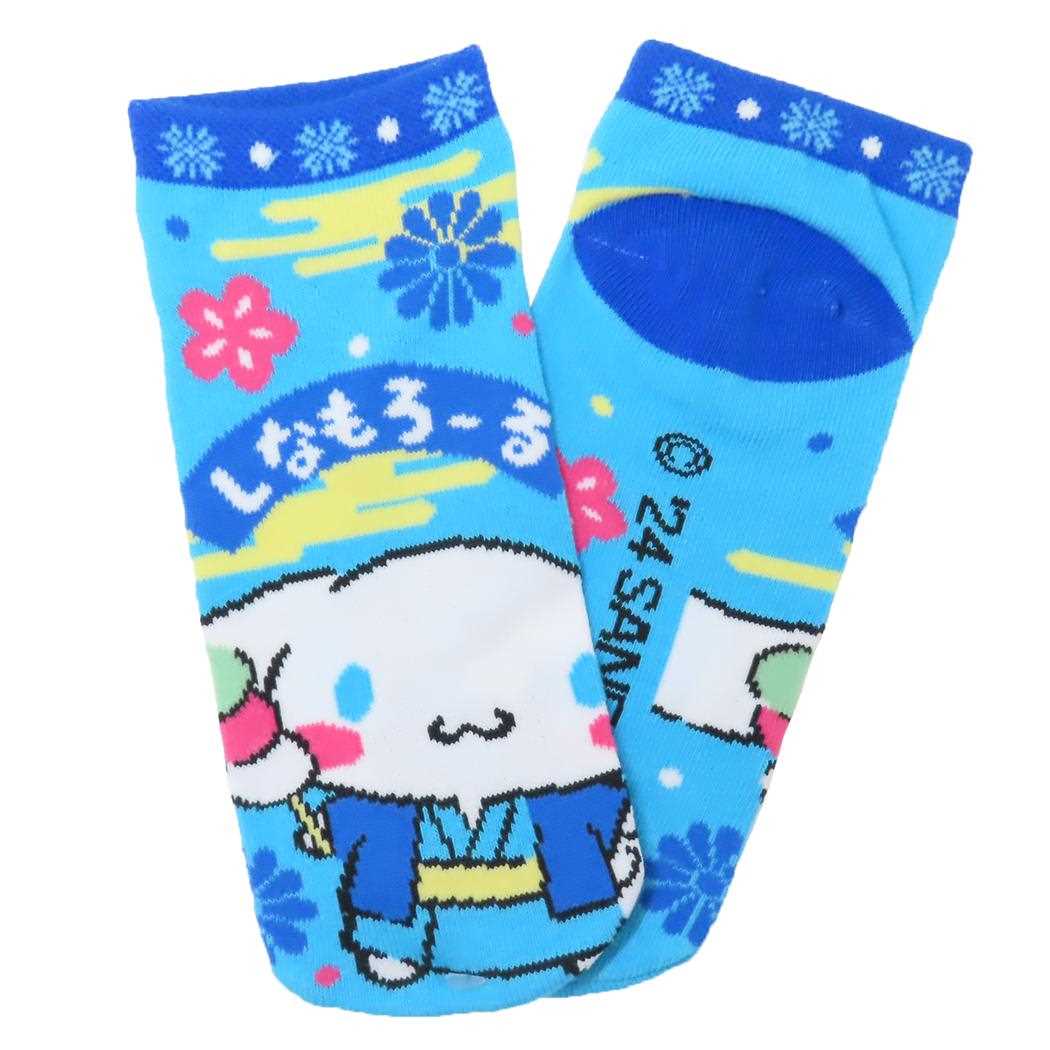 ソックス レディース 女性用靴下 シナモロール 花日和 サンリオ ジェイズプランニング かわいい メール便可