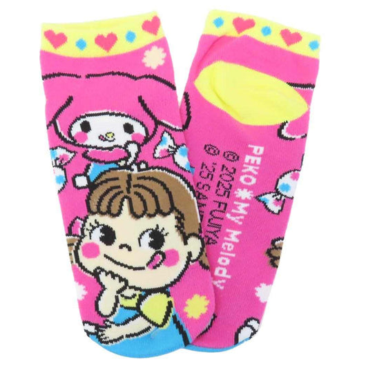 ソックス レディース 女性用靴下 ペコxマイメロディ サンリオ ジェイズプランニング かわいい メール便可