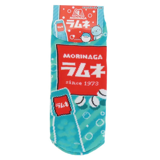 レディースソックス ジャガード 女性用靴下 森永ラムネ お菓子パッケージ ジェイズプランニング かわいい メール便可
