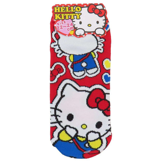 ジャガードソックス 女性用靴下 ハローキティ フロントバック サンリオ ジェイズプランニング レディースソックス メール便可