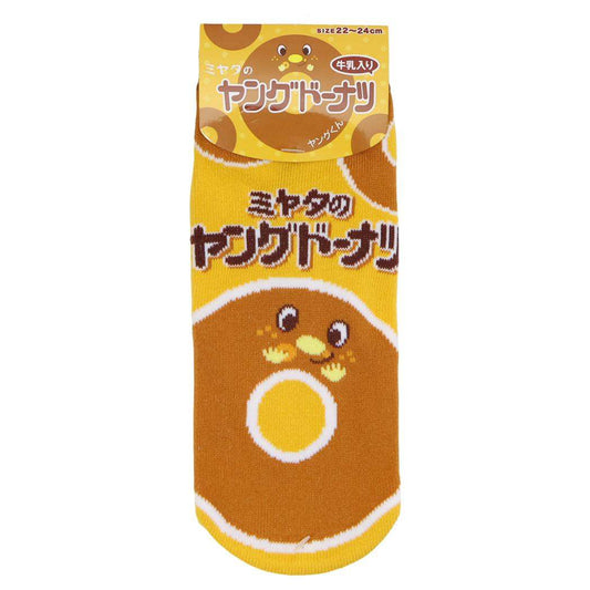お菓子パッケージ 女性用靴下 ジャガードソックス ヤングドーナツ ジェイズプランニング レディースソックス くつ下 グッズ メール便可 シネマコレクション