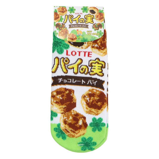 お菓子パッケージ 女性用靴下 ジャガードソックス パイの実 ジェイズプランニング レディースソックス くつ下 グッズ メール便可 シネマコレクション