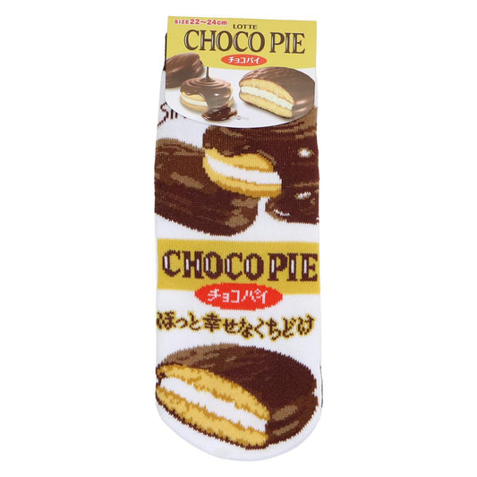 お菓子パッケージ 女性用靴下 ジャガードソックス チョコパイ ジェイズプランニング レディースソックス くつ下 グッズ メール便可 シネマコレクション