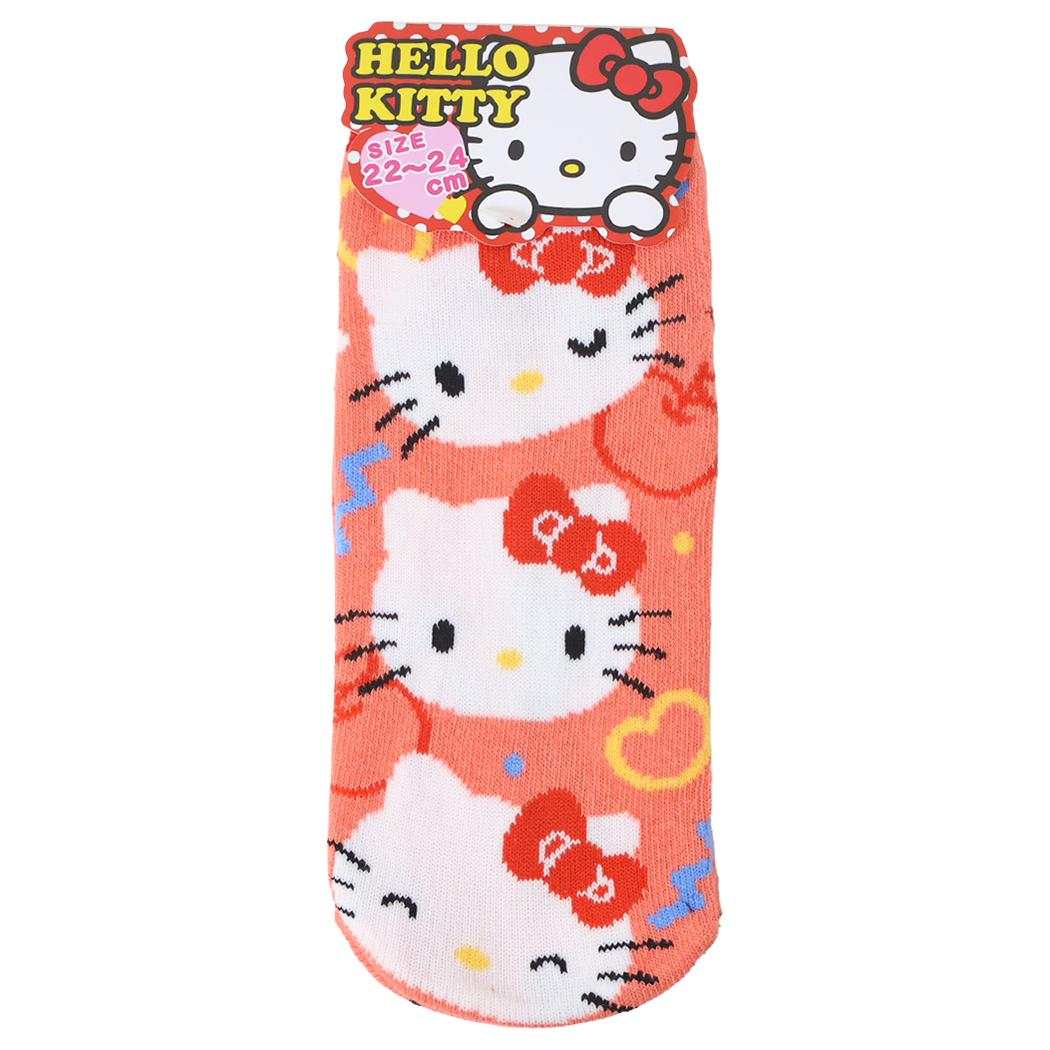 ハローキティ レディースソックス 女性用靴下 ソックス 22-24cm ポップフェイス サンリオ ジェイズプランニング