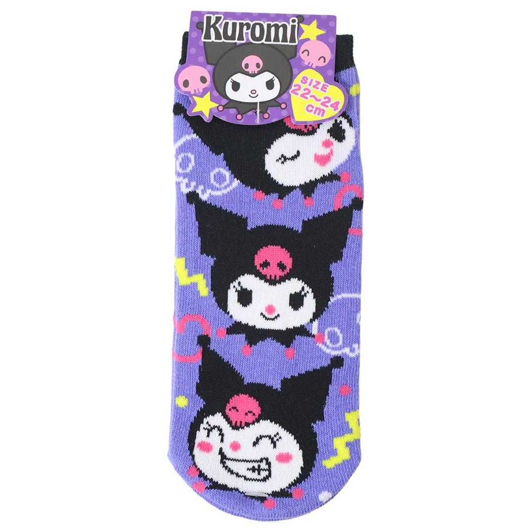 クロミ レディースソックス 女性用靴下 ソックス 22-24cm ポップフェイス サンリオ ジェイズプランニング