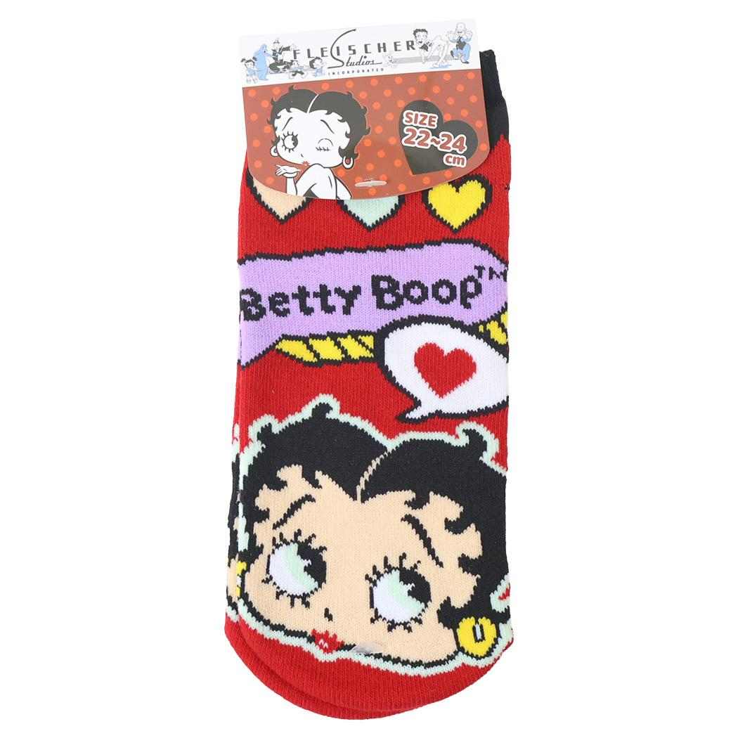ベティブープ レディースソックス 女性用靴下 ソックス 22-24cm カラフルハート BETTY BOOP ジェイズプランニング