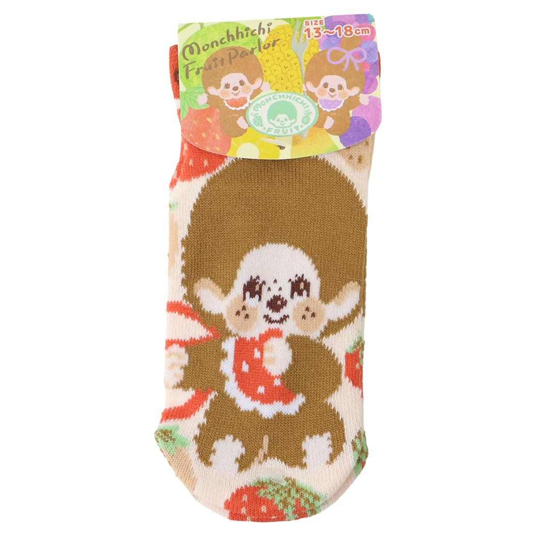 モンチッチ 子供用靴下 キッズソックス 13-18cm ストロベリー ジェイズプランニング