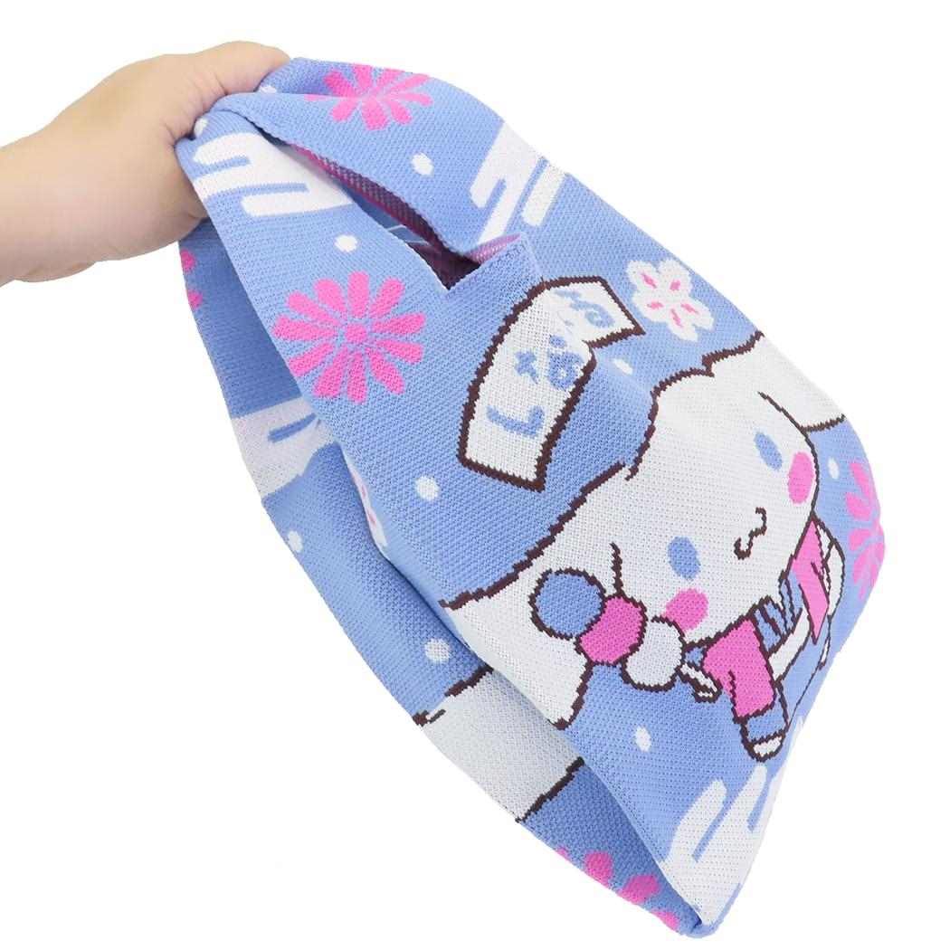 ジャガード織ミニトートバッグ ミニバッグ シナモロール 和柄 サンリオ ジェイズプランニング 手提げかばん メール便可