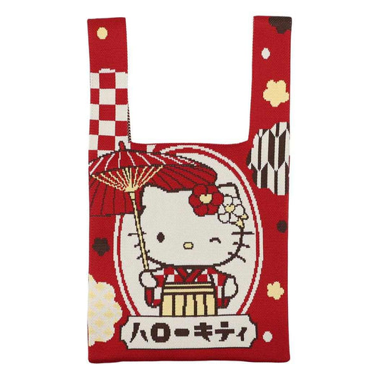 ハローキティ トートバッグ ジャガード織トートバッグ ロマン サンリオ ジェイズプランニング 手提げかばん キャラクター グッズ メール便可 シネマコレクション