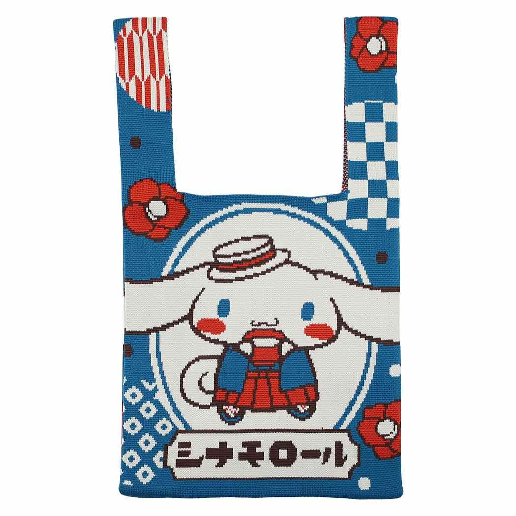 シナモロール トートバッグ ジャガード織トートバッグ ロマン サンリオ ジェイズプランニング 手提げかばん キャラクター グッズ メール便可 シネマコレクション