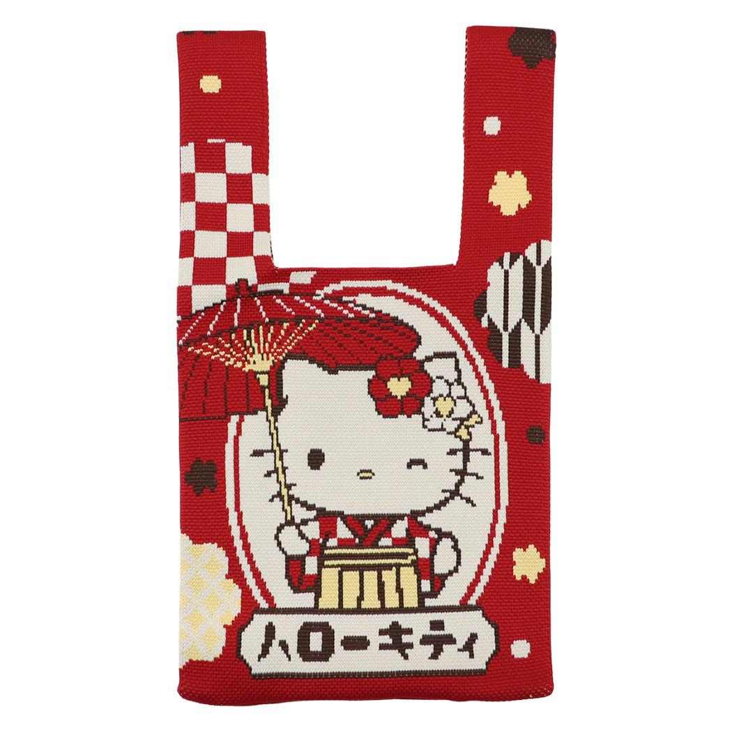 ハローキティ ミニバッグ ジャガード織ミニトートバッグ ロマン サンリオ ジェイズプランニング 手提げかばん キャラクター グッズ メール便可 シネマコレクション