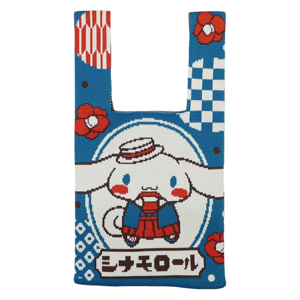 シナモロール ミニバッグ ジャガード織ミニトートバッグ ロマン サンリオ ジェイズプランニング 手提げかばん キャラクター グッズ メール便可 シネマコレクション