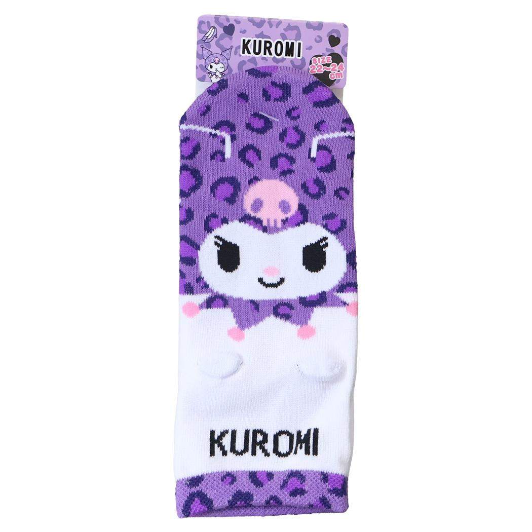 サンリオ 靴下 耳付きソックス 大人用 サイズ22～24cm クロミ レオパード Sanrio ジェイズプランニング