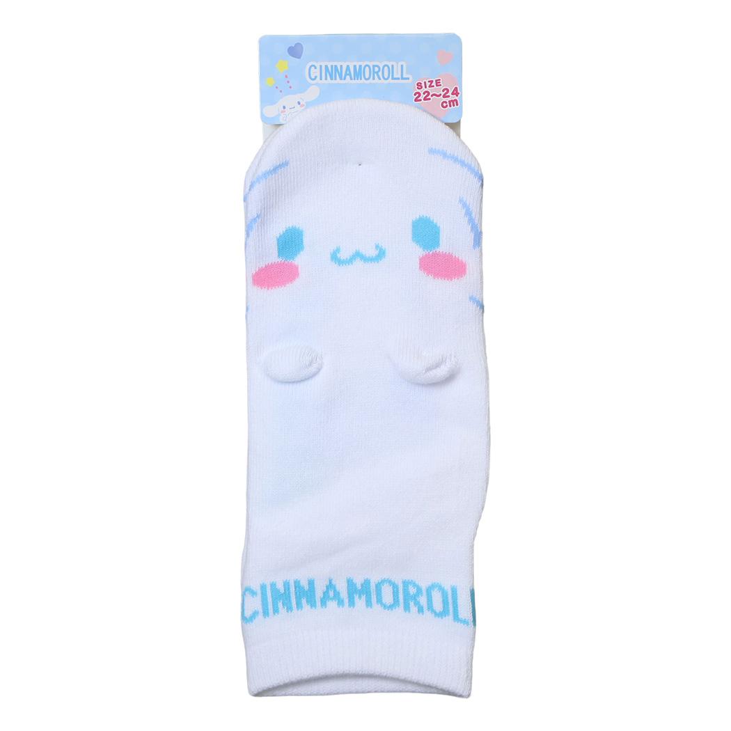サンリオ 靴下 耳付きソックス 大人用 サイズ22～24cm シナモロール Sanrio ジェイズプランニング